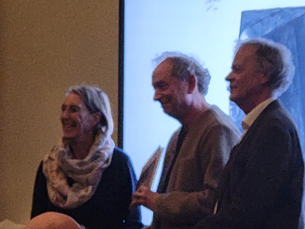 Eveline Nikkels (President GMSN), Hans Verburgt (Director Musis Sacrum, Arnhem) and Frits Zwart (Author and Director NMI, Den Haag) at the book presentation